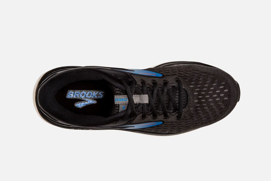 Brooks Running Shoes Mens Black/Blue - Dyad 11 Road - 5439-UHBQS